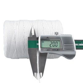 KINGLAKE 100m White String, 2mm Butchers String Cotton Bakers Twine, Craft Kitchen String for Crafts, Cooking Meat, Baking, Wrapping, Gardening