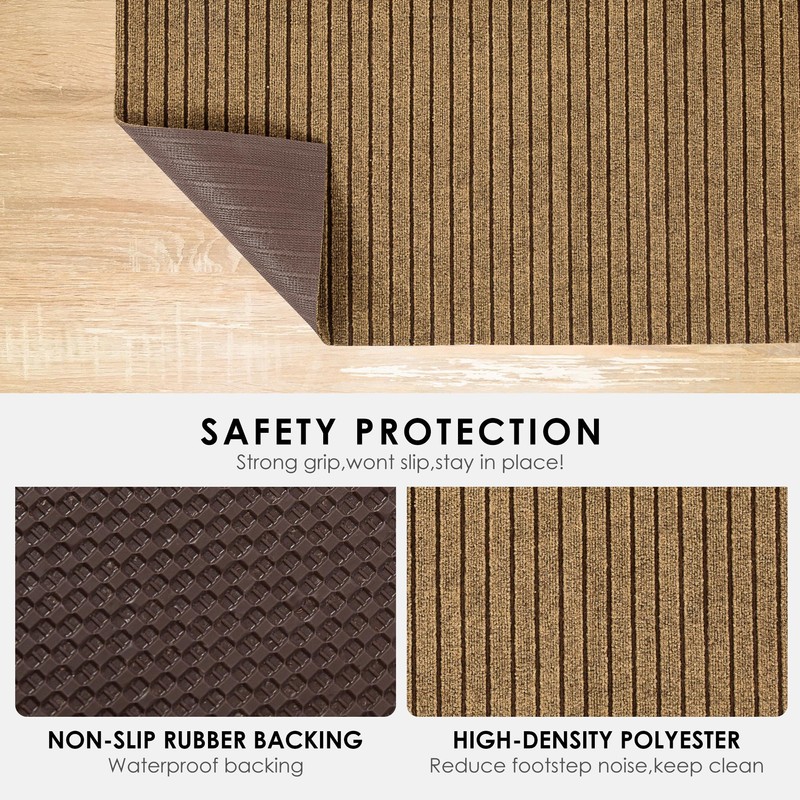 koloko 2ft x 6ft Runner Rug Non-Slip Outdoor Indoor Carpet