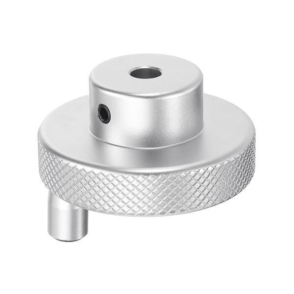 sourcing map Aluminum Alloy Handwheel 50mm OD 6mm Bore Lathe