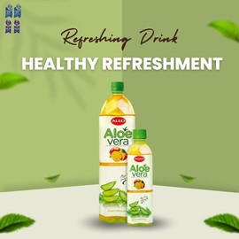 ALEO 0.5L Premium Mango Aloe Vera Drink - Natural, No Preservatives, No Artificial Colors Superior Taste Award 2025