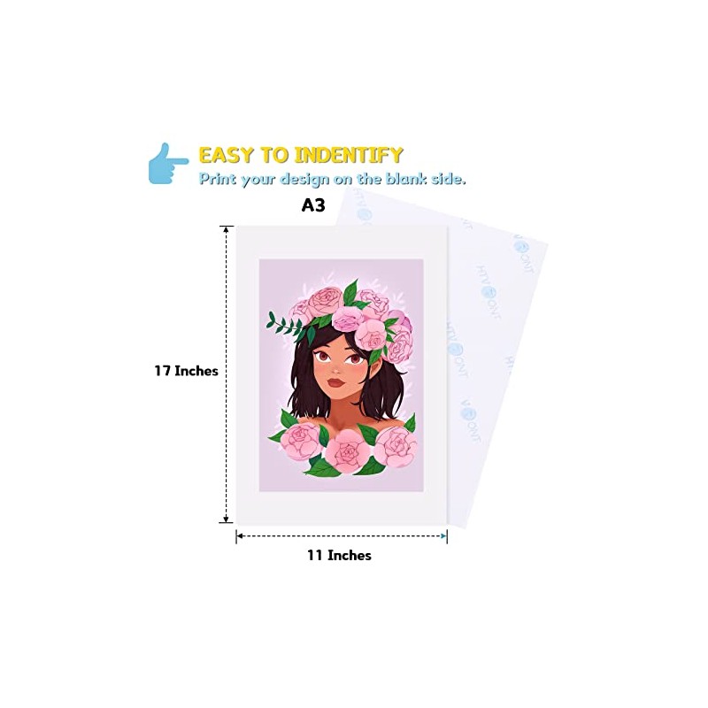 HTVRONT Heat Transfer Paper for Dark T Shirts -20 Pack