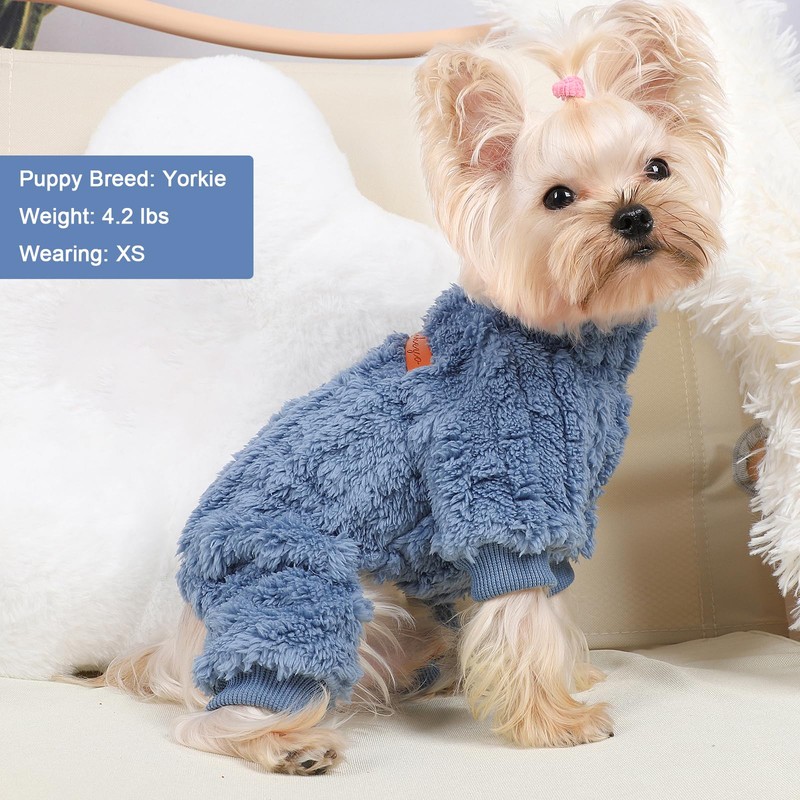 Dog Sweater for Small Dogs, XXS Dog Sweaters Turtleneck Doggie