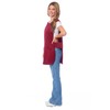 Ladies Plain With Matching Piping Tabard Apron Overalls Front Pocket