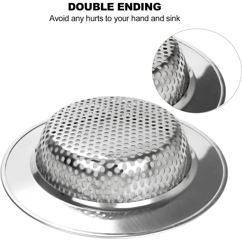 Stainless Steel Kitchen Sink Strainer Plugs,Drain Protector for Bathroom, Kitchen,