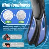 MELUMILU Snorkel Fins, Swim Fins Travel Size Short Adjustable for