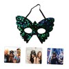 Minkissy Elegant Butterfly Mask Masquerade Mask Sparkling Sequins for Prom