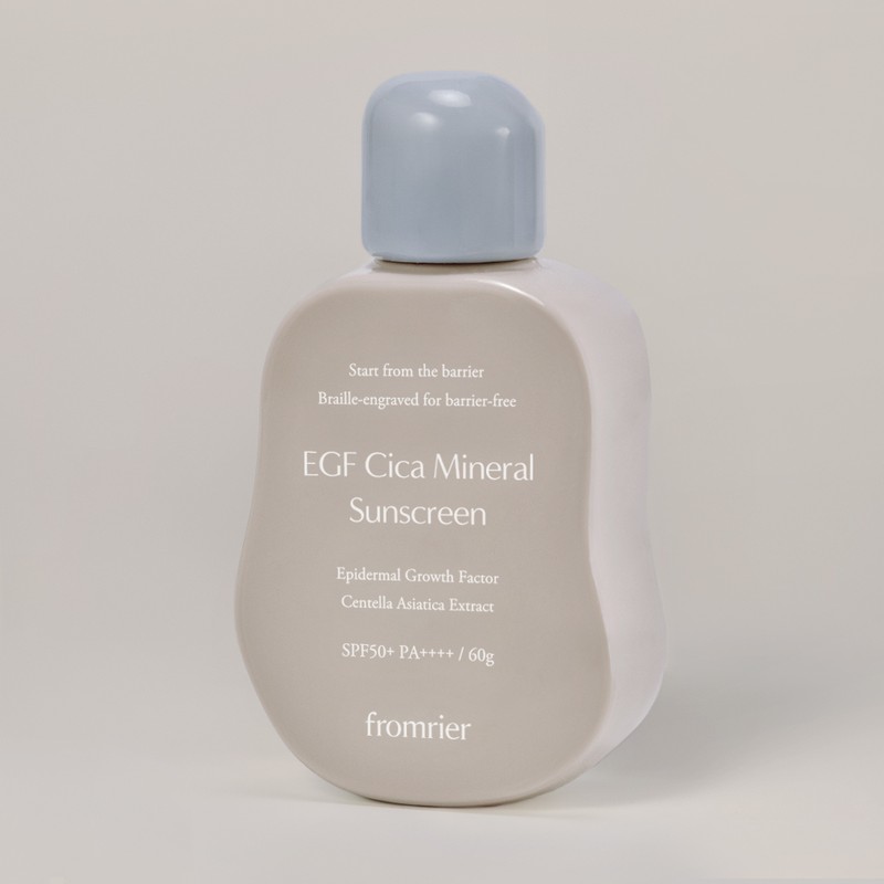FROMRIER EGF Cica Mineral Sunscreen 60g - FROMRIER EGF Cica
