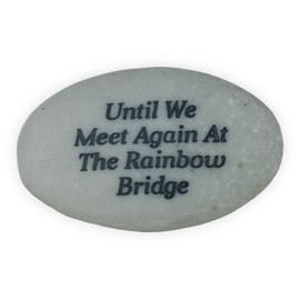 Angelstar Rainbow Bridge Pet Stone, Deep Grey