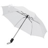 Mens Ladies Small Pocket Telescope Umbrella Compact Folding (White)