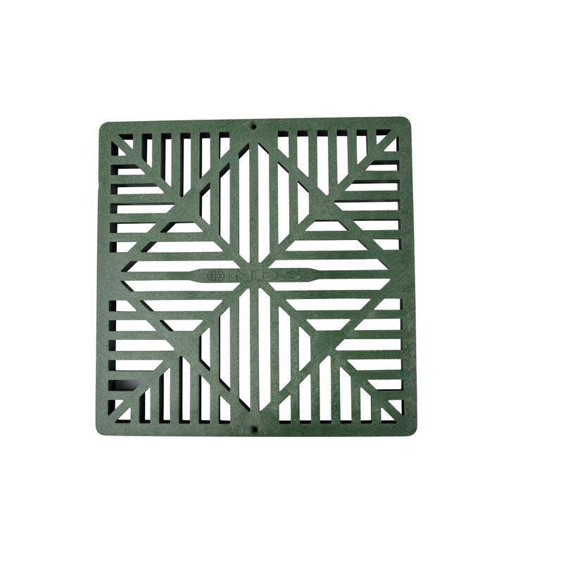 NDS 1212 Square Catch Basin Drain Grate, Diamond Design, Fits