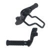 NANSENJPMP Motorcycle Passenger Footpegs with Heat Shield Bracket for Indian
