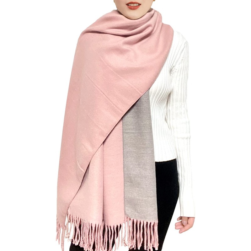 Woogwin Winter Cashmere Scarf Wool Pashmina Shawls for Women Long
