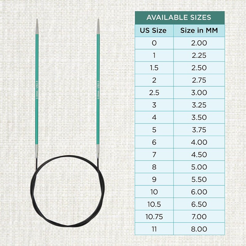 KnitPro Zing Fixed Circular Needles 16" (40cm) | Size 3.00mm