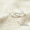 STORYJEWELLERY Sterling Silver Boob Ring, Fun Rings for Women, Silver