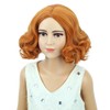 Ginger Wig Short Ginger Wavy Curly Wig for Halloween Cosplay