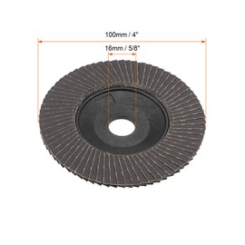 sourcing map Flap Discs, 240-grits 4" x 5/8" Abrasive Grinding Wheel Flap Sanding Discs Aluminum Oxide 10pcs