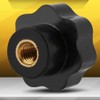 Socialme-eu Universal Black Plastic Star Shape Head Clamping Nuts Knob