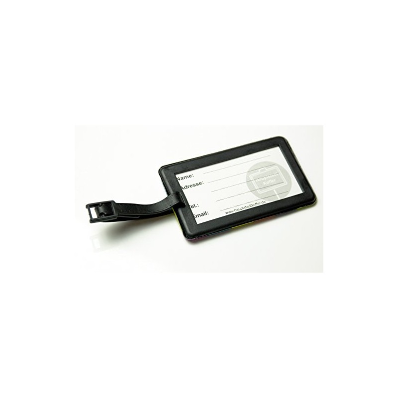 HAUPTSTADTKOFFER Kofferschild, Namensschild, Kofferanhänger ?Puzzle? Luggage Tag, 10 cm, Multicolour
