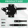 Wmebee Heavy Duty Self-Locking Gate Latch for Wooden Fence, Post