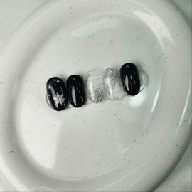 Black Snow Nail - None / 블랙 스노우 네일 - 없음