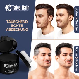 Take Hair Root Powder - Hair Concealer for Hair Thickening for Women and Men, Waterproof Hair Makeup to Conceal Roots - 4 g (Light Brown)