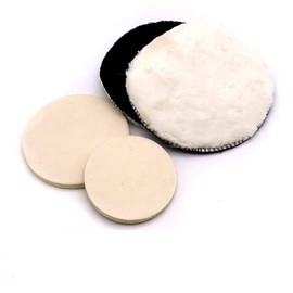 4 Pieces Wool Polishing Disc 6" Wool Polishing Pads Fine Grinding Tool for Car Polishing/Waxing/Sealing