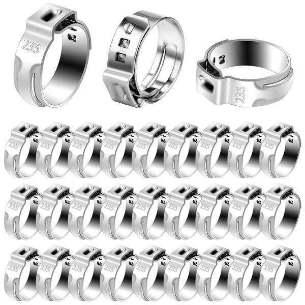 3/4 PEX Crimp Ring 30 PCS, PEX Cinch Clamps, 304