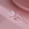 Reffeer Solid 925 Sterling Silver Bow Earrings Stud for Women