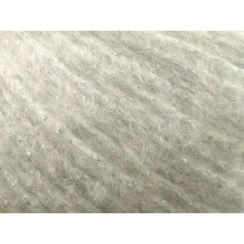 Ice Yarns Charm White Silver 80424 Ice Yarns DK Mohair Wool Blend w/ Sparkle 50gr 218yds