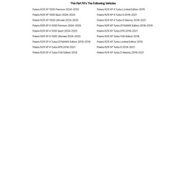 Tusk Belt Change Tool Kit For POLARIS RZR XP Turbo EPS 2016-2021