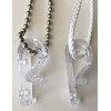 ZUJIACUN 8 Pcs Clear Plastic Curtain P Clips, Child Safety