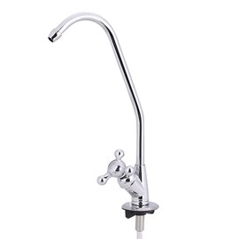 llave de fregadero de cocina de 1/4 pulgadas con boquilla giratoria y filtro de agua potable RO