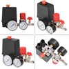 VOBOR Druckschalter Kompressor,G1/8" Druckregler Kompressor,Kleiner Luftkompressor Zubehör Kompressor Ersatzteile Mit