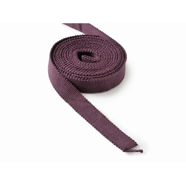 Banshu Kogei Sanada String Flat String 3 Minutes, Approx. 0.4 inches (9 mm), Width 16.6 ft (3 m), Purple Point Digestion