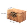 JEWPER Rustic Wooden Engagement Ring Box: Solid Wood Box for