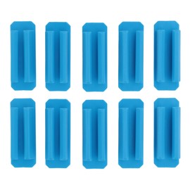 10pcs Adhesive Pen Holder Multipurpose Elastic Flexible Silicone Pencil Holder for Classroom Office Desk Accessories Blue