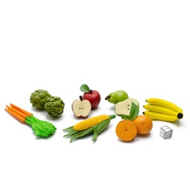Miniblings 35 x Vegetable Fruit Shop Food Figurine Apple Banana