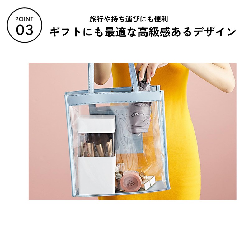 DIZLAS Makeup Brush Stand 12 Pieces Storage Portable Makeup Brush