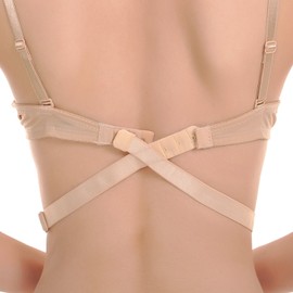 Closecret Women's Adjustable Low Back Converter Straps (Pack of 3)