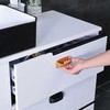 2Pcs White Self-Stick Instant Cabinet Handle Pulls Drawer Pull Helper