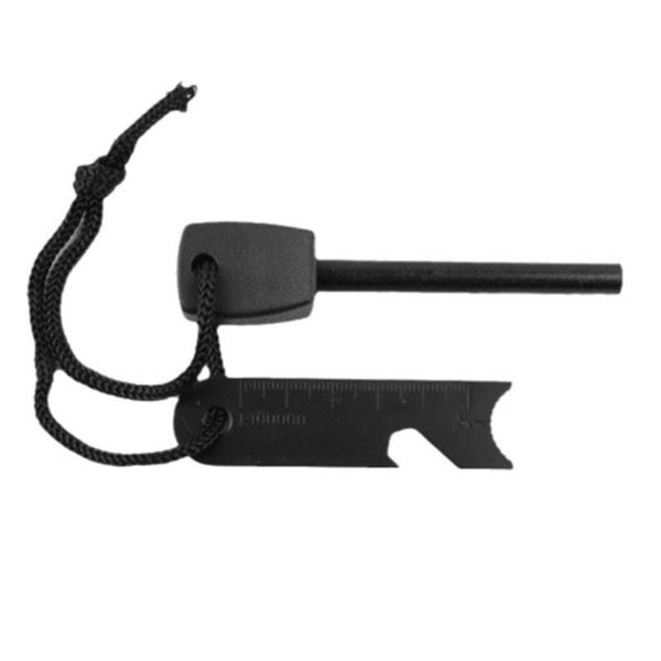 Survival Ferrocerium Drilled Flint Fire Starter, Ferro Rod Kit with
