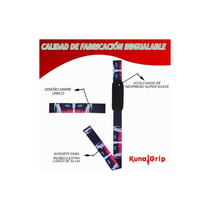 Correas de levantamiento de anime Correas de muñeca acolchadas para