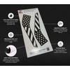 Decal Concepts American Flag Flat Black Fender Badge Emblem Accent