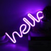 LED Neon Sign Hello Letters Neon Light Wall Decor for