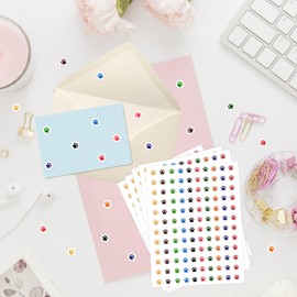 6000 Pieces Paw Print Stickers, Puppy Paw Prints Stickers, Round Dog Paws Print Decals Colorful Mini Incentive Reward Sticker for Kids, Behavior Chart Sticker for Students Teachers Classroom Supplies