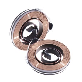 FOCMKEAS 2 Pcs Drill Press Return Spring,Drill Press, Quill Springs,Feed Return Coil Spring Assembly,1.57" Outer Diameter,0.03" Thickness,0.24" Width,38.58" Expand Long,0.7 * 6 * 980 * 40mm G102