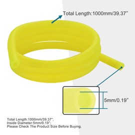 GOOFIT Yellow Tubing Carburetor Fuel Vent Line for ATV Dirt Bike Go Kart Moped Pocket Bike