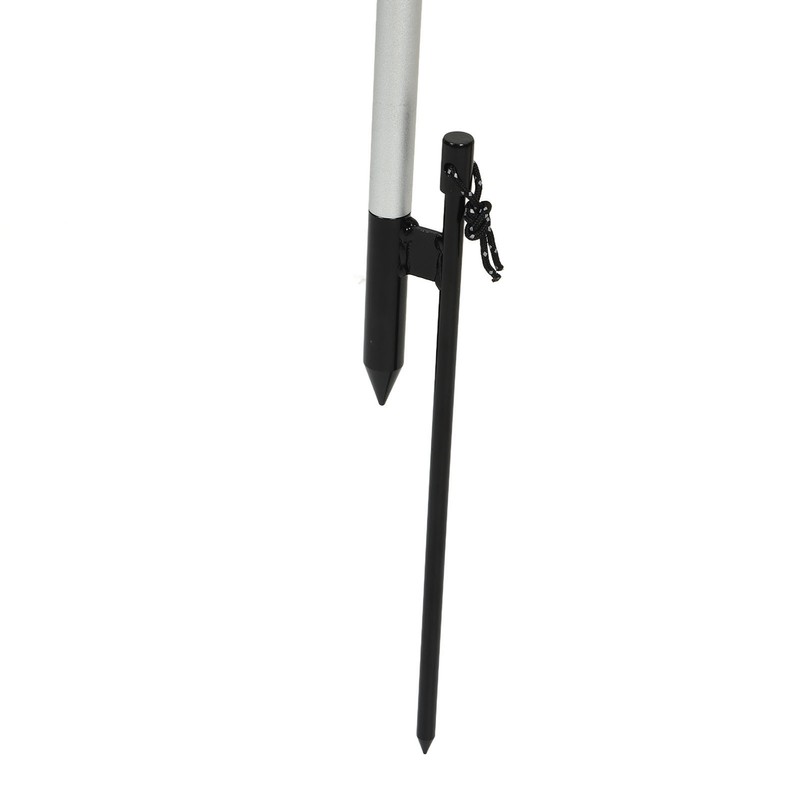 Camping Lamp Pole Retractable Double Light Hooks Retro Style Metal