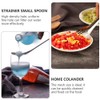 jojofuny 2Pcs Small Slotted Spoons Spherification Spoon Durable Stainless Steel