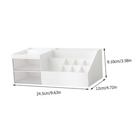 Operitacx Cosmetics Case 1 Pc Large Capacity Abs Material Makeup Storage Organizer
